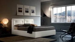 Sale Letto imbottito con contenitore Edgar a prezzo scontato Letti