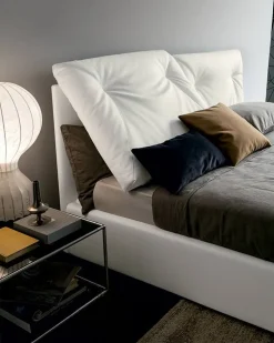 Sale Letto imbottito con contenitore Edgar  a prezzo scontato Letti