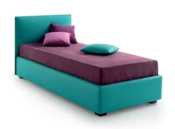 Samoa Letto imbottito con contenitore Piping a prezzo ribassato- Letti