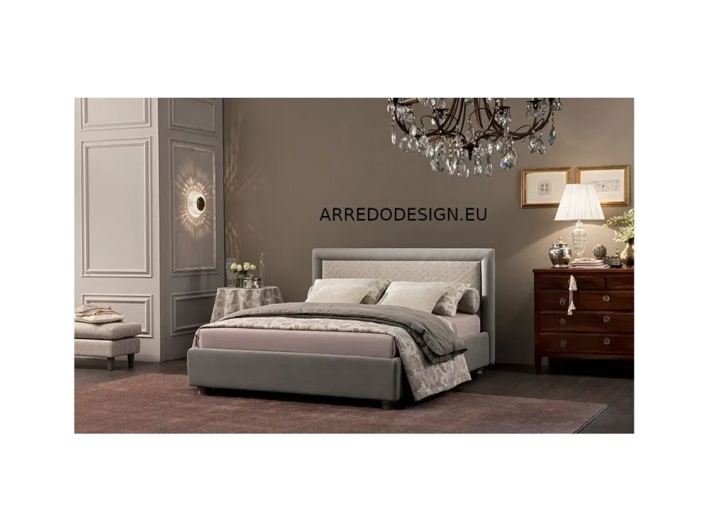 V&nice Letto imbottito con contenitore Chloe a prezzo ribassato- Letti