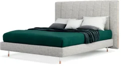 Letto imbottito con giroletto Ginevra  a prezzo scontato^Novaluna Sale