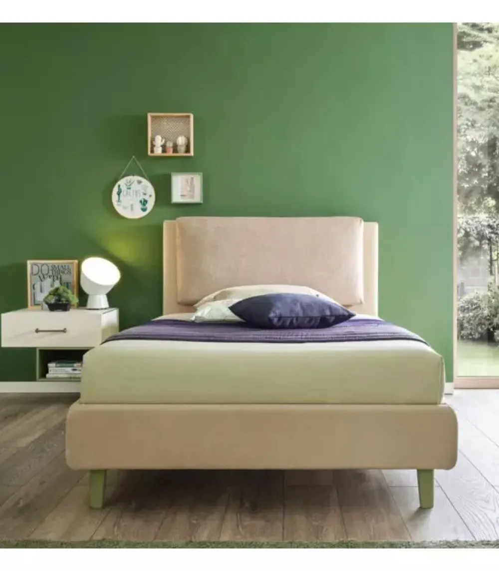 Letto imbottito con giroletto Letto plane pillow Moretti compact a prezzo ribassato^Moretti Compact Camerette Clearance