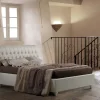 Letto imbottito con giroletto London  a prezzo scontato^Lettissimi New