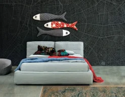 Letto imbottito con giroletto Academy soft  a prezzo ribassato^Twils Outlet