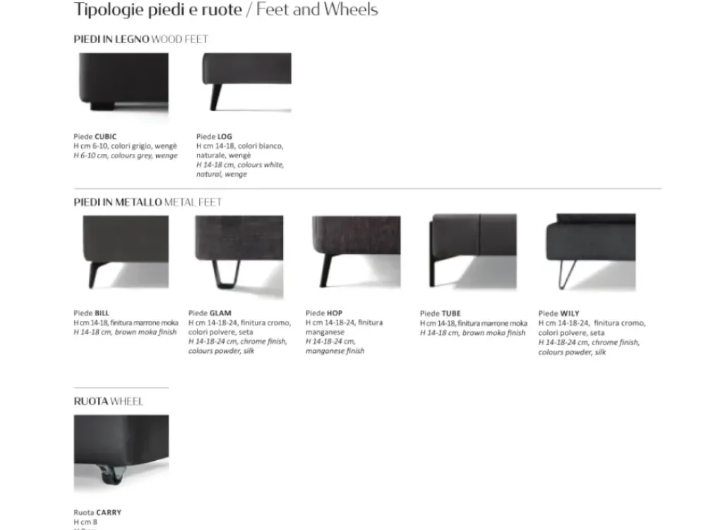 Samoa Letto imbottito con giroletto Set lift a prezzo ribassato- Letti