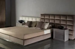 Best Letto imbottito con giroletto Letto maxi centauro velluto   a prezzo scontato Letti