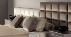 Best Letto imbottito con giroletto Letto maxi centauro velluto   a prezzo scontato Letti