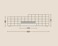 Best Letto imbottito con giroletto Letto maxi centauro velluto   a prezzo scontato Letti