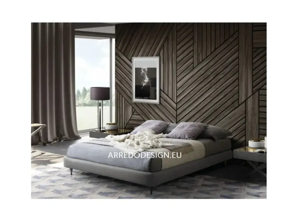 Le Comfort Letto imbottito con piedini Sommier a prezzo scontato- Letti