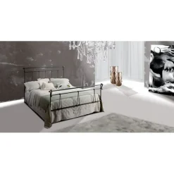 Letto imbottito con piedini Letto matrimoniale giove   a prezzo scontato^Pama Letti New