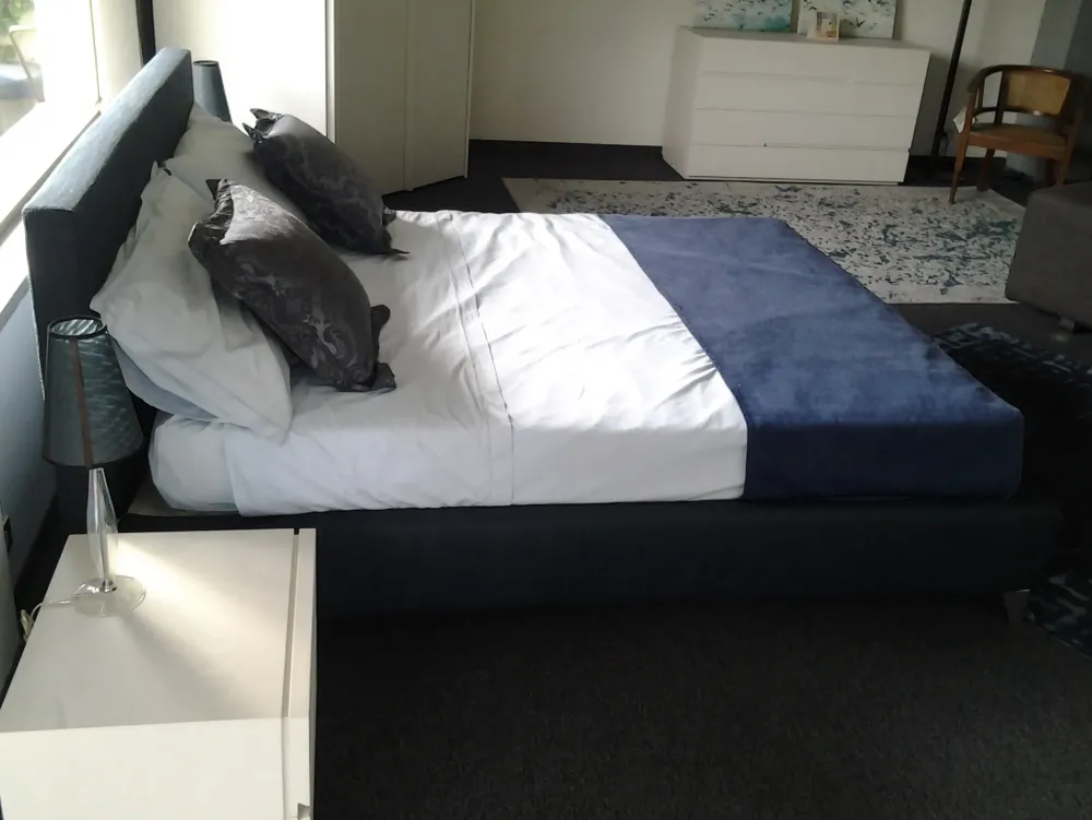 letto imbottito in tessuto sfoderabile matrimoniale^Twils