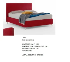 Letto imbottito modello Box bed di scontato 47%^Gienne New