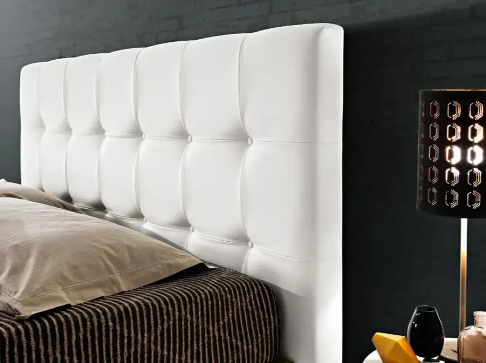 Artigiana letti Letto imbottito modello Domino di scontato 35%- Letti