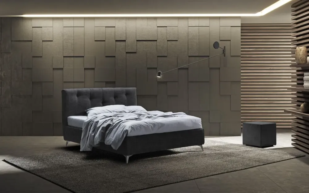 Letto imbottito modello Enrica: richiedi ora il prezzo riservato Letti