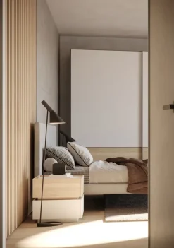 Outlet Letto imbottito modello Kudo di scontato 40% Letti