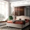 Collezione esclusiva Letto imbottito modello Letto matrimoniale mod.lipari con box-contenitore in promo-sconto del 50% di scontato 46%- Letti