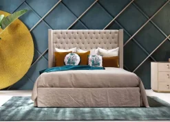 Md work Letto imbottito modello Letto maxi vari rivestimenti  di scontato 45%- Letti