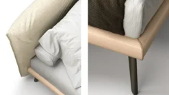 Letto imbottito modello Letto matrimoniale mod.kate di scontato 40%^F.lli Elli New