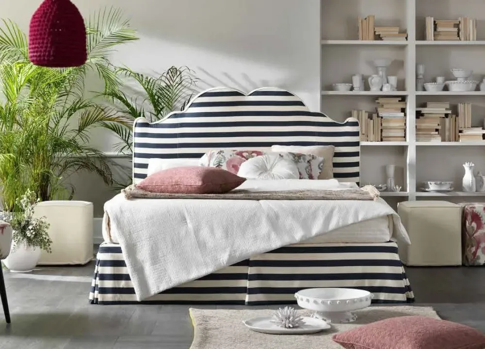 Md work Letto imbottito modello Letto luxury doppio contenitore di scontato 50%- Letti