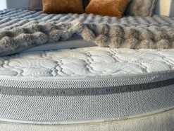 Clearance Letto imbottito modello Letto rotondo cristal high-tech tessuto di scontato 48% Letti