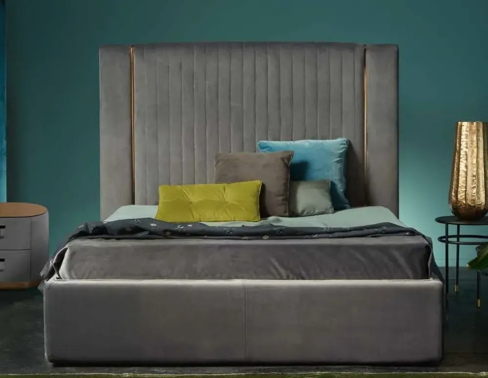 Discount Letto imbottito modello Letto luxury velluto di scontato 42% Letti