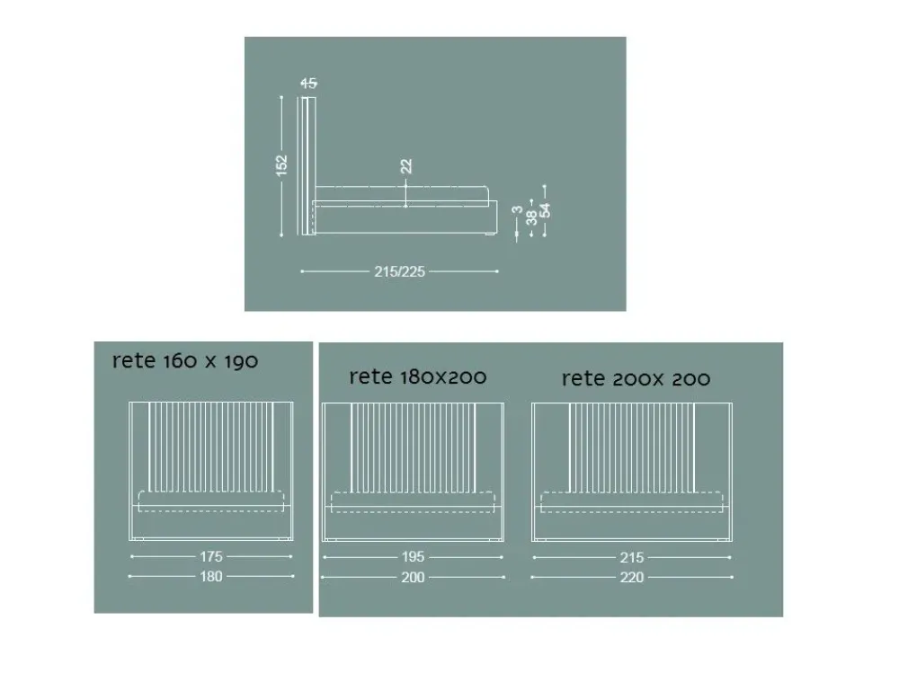 Discount Letto imbottito modello Letto luxury velluto di scontato 42% Letti