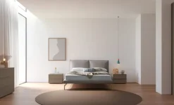 New Letto imbottito modello Letto matrimoniale modello alissa di scontato 40% Letti