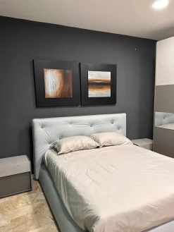 Letto imbottito modello Roger di scontato 50%^Giessegi Hot