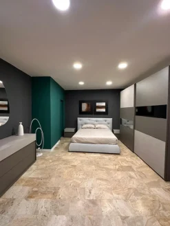 Letto imbottito modello Roger di scontato 50%^Giessegi Hot