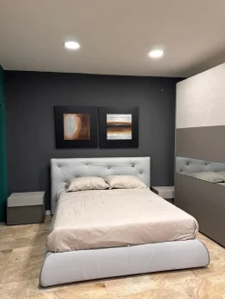 Letto imbottito modello Roger di scontato 50%^Giessegi Hot