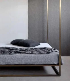 Letto in ferro battuto a baldacchino Letto baldacchino lucury bronzo vari colori  a prezzo ribassato^Md work