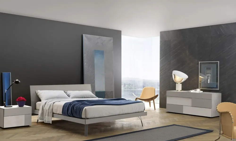 Best Letto in laccato con gambe Folio graphic a prezzo ribassato Letti