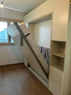 Letto in legno a scomparsa Penelope 2 standard 177  p35  a prezzo scontato^Clei Outlet