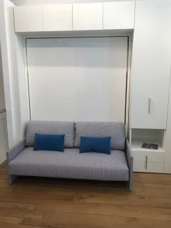Clei Letto in legno a scomparsa Penelope 2 sofa'  a prezzo scontato- Letti