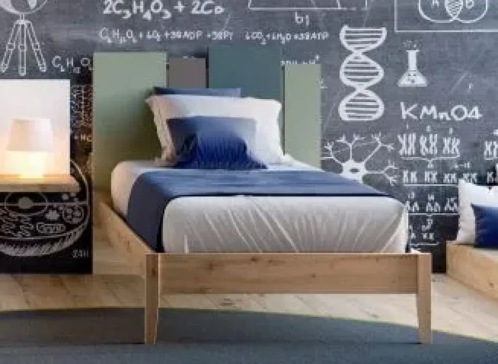 Letto in legno con gambe Mix a prezzo scontato^ZG Mobili Discount