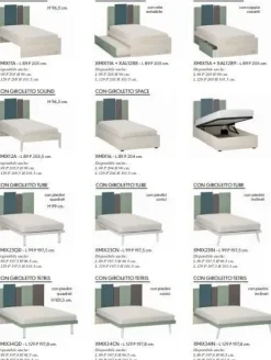 Letto in legno con gambe Mix a prezzo scontato^ZG Mobili Discount