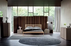 Letto in legno con giroletto Letto moderno ginevra Mottes selection a prezzo scontato^Collezione esclusiva Clearance