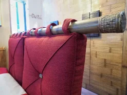 Letto in legno con giroletto Letto zedn japan legno ebambu con cuscinoni red  Nuovi mondi cucine a prezzo scontato^Collezione esclusiva New