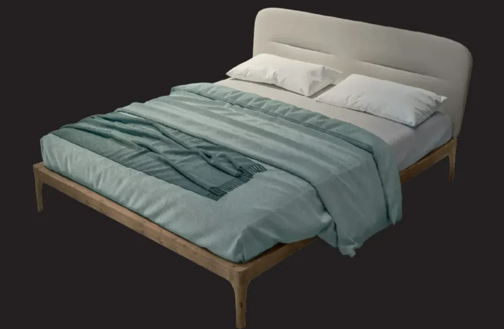 Letto in legno con giroletto Le fleur a prezzo ribassato^Fratelli Mirandola New