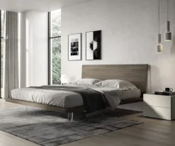 Outlet Letto in legno con piedini Zeo  a prezzo scontato Letti