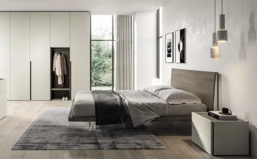 Outlet Letto in legno con piedini Zeo a prezzo scontato Letti