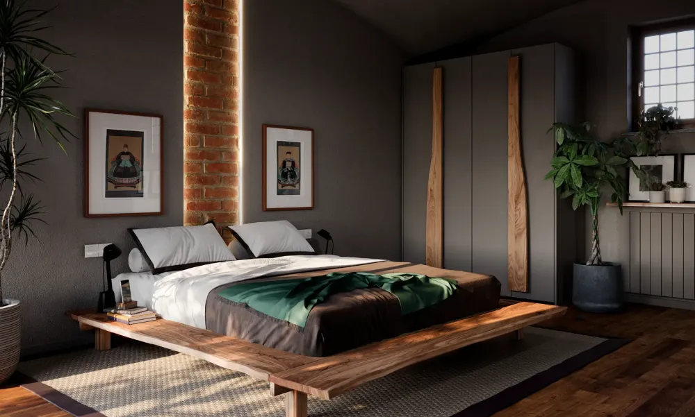 Online Letto in legno modello Letto matyrimoniale zen japan in legno di scontato 50% Letti