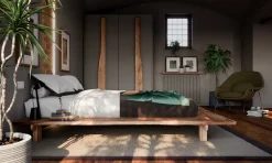 Online Letto in legno modello Letto matyrimoniale zen japan in legno di scontato 50% Letti