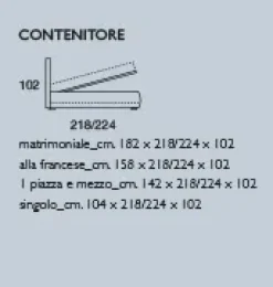 Nefi LETTO Iris a PREZZI OUTLET- Letti