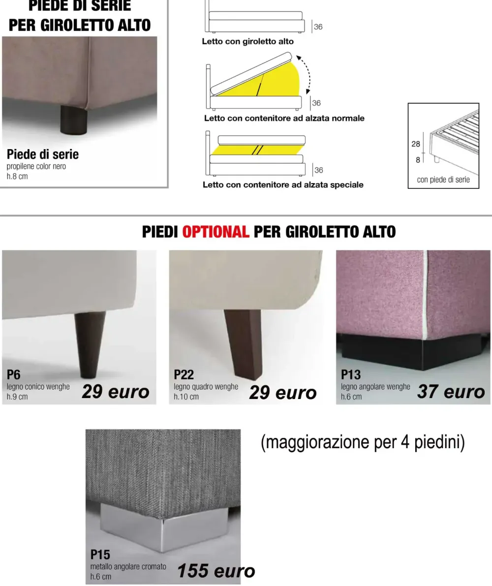 Hot Letto Kim SCONTATO a PREZZI OUTLET Letti