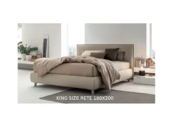 Letto king size con piedini Pascal a prezzo scontato^V&nice Online