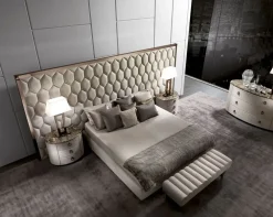 Md work Letto king size Letto luxury con testata maxi   con uno sconto IMPERDIBILE- Letti