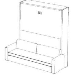 LETTO Letto a scomparsa matrimoniale divano puppio a PREZZI OUTLET^Artigianale Discount