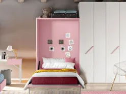 Hot Letto Letto a scomparsa per ragazzi una piazza e mezza, colore cipria di scontato del 46% Letti