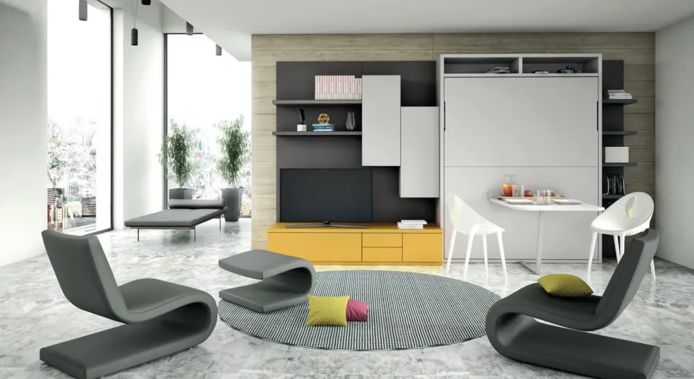 Letto Letto a scomparsa verticale francese con tavolo di scontato del 28%^Artigianale Discount